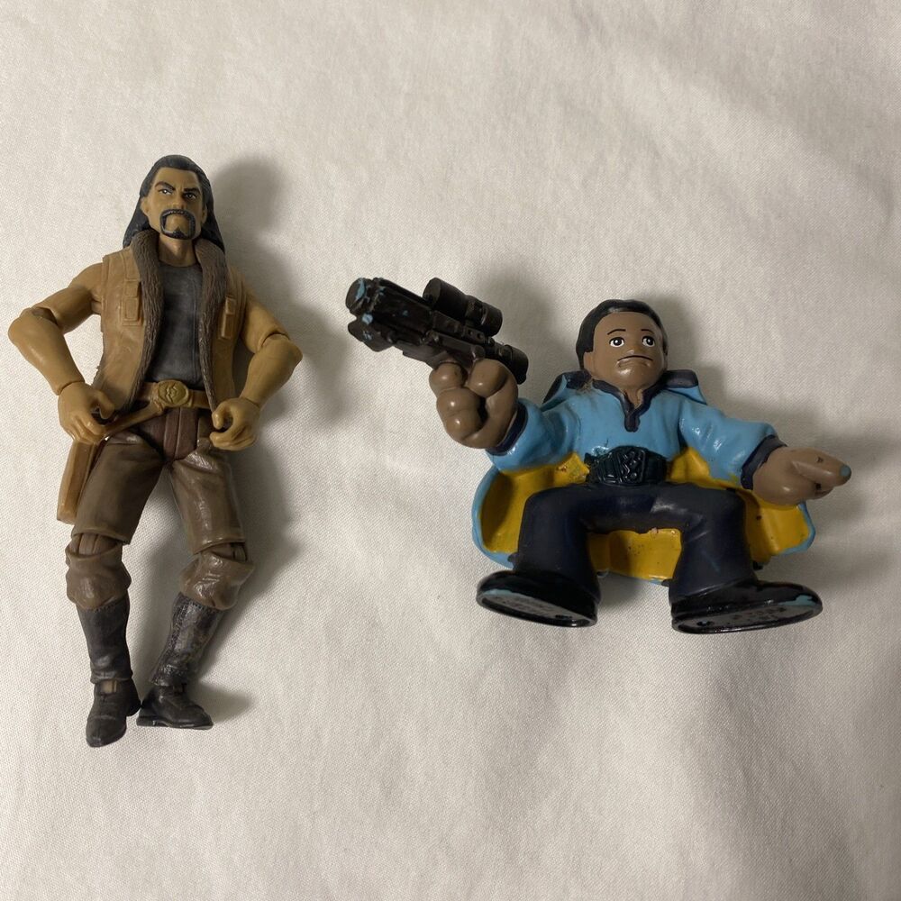 Star Wars characters Lando Calrissian 2" Talon Farrde (missing gun) 4"